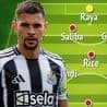 How Arsenal could line up after signing Bruno Guimaraes and completing Vinicius Jr transfer