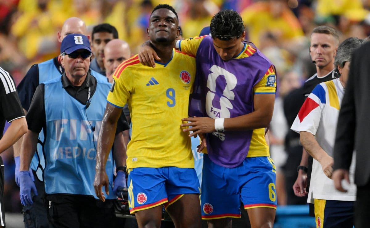 Why isn’t Jhon Córdoba playing for Colombia against Switzerland at the 2026 World Cup?