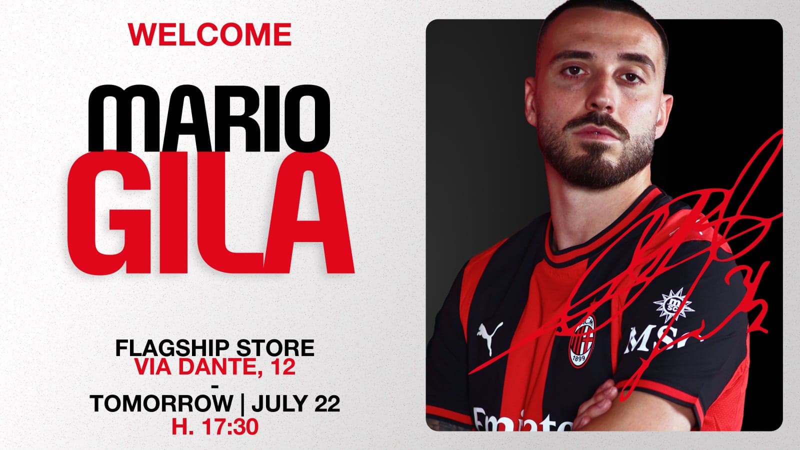 GILA TO MEET FANS AT THE FLAGSHIP STORE