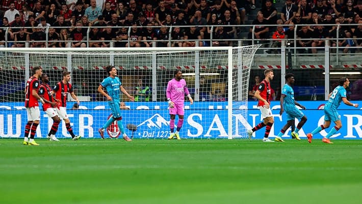 AC MILAN BEATEN AT SAN SIRO