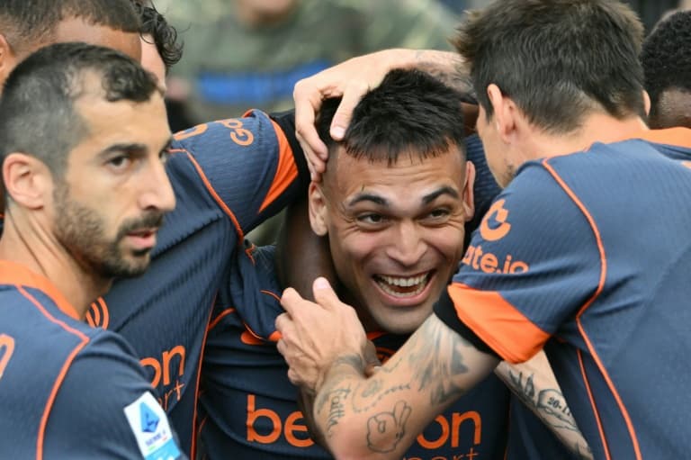 Champions Inter thump Lazio in cup final warm up