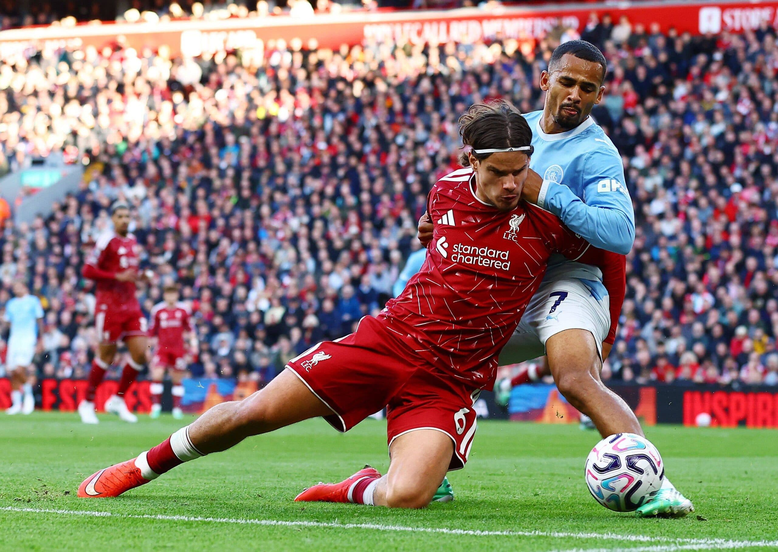Virgil van Dijk raises questions over refereeing performance in Liverpool’s defeat to Man City