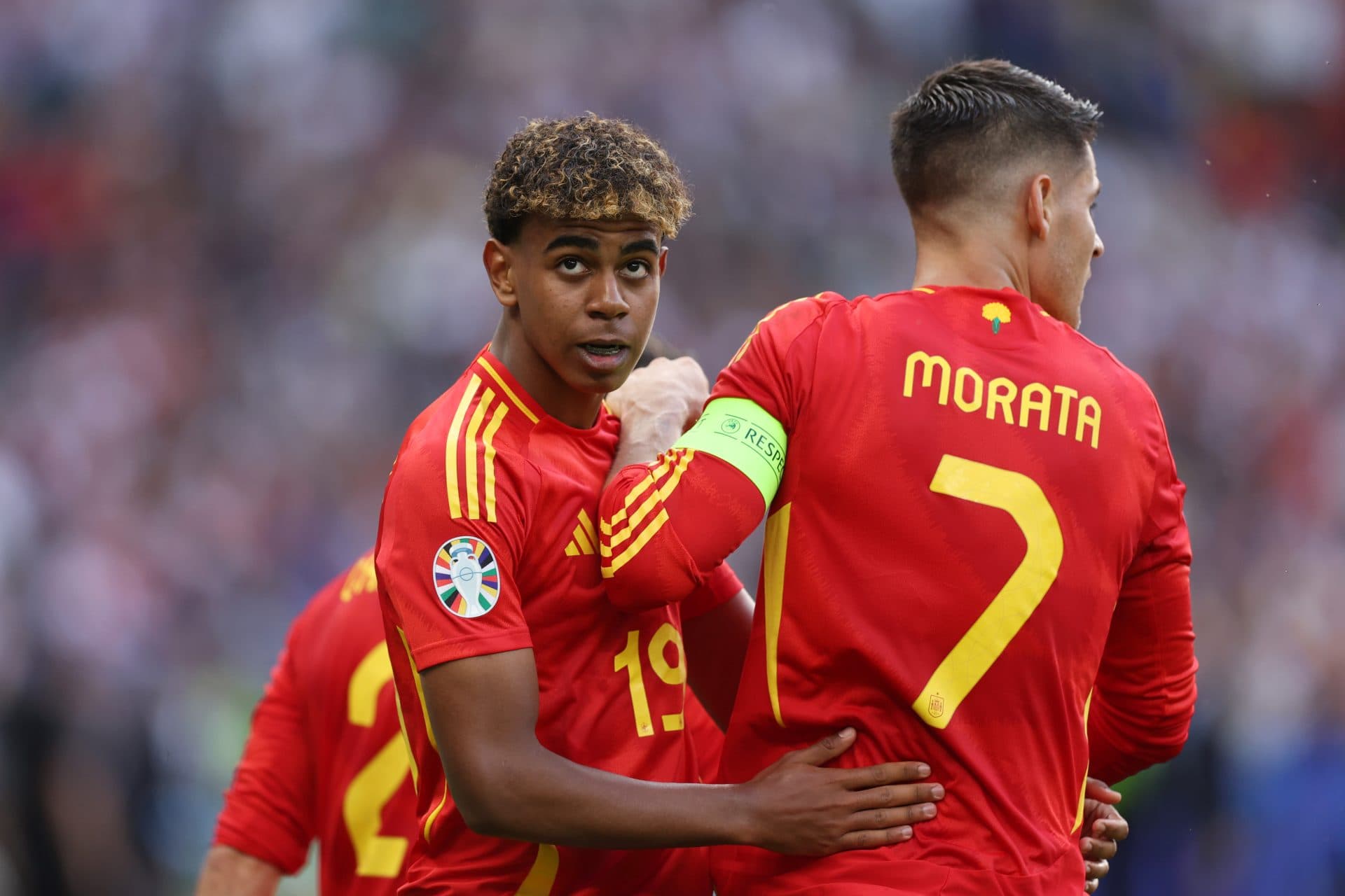 Watch: Lamine Yamal shares emotional moment with former Spain captain after World Cup win