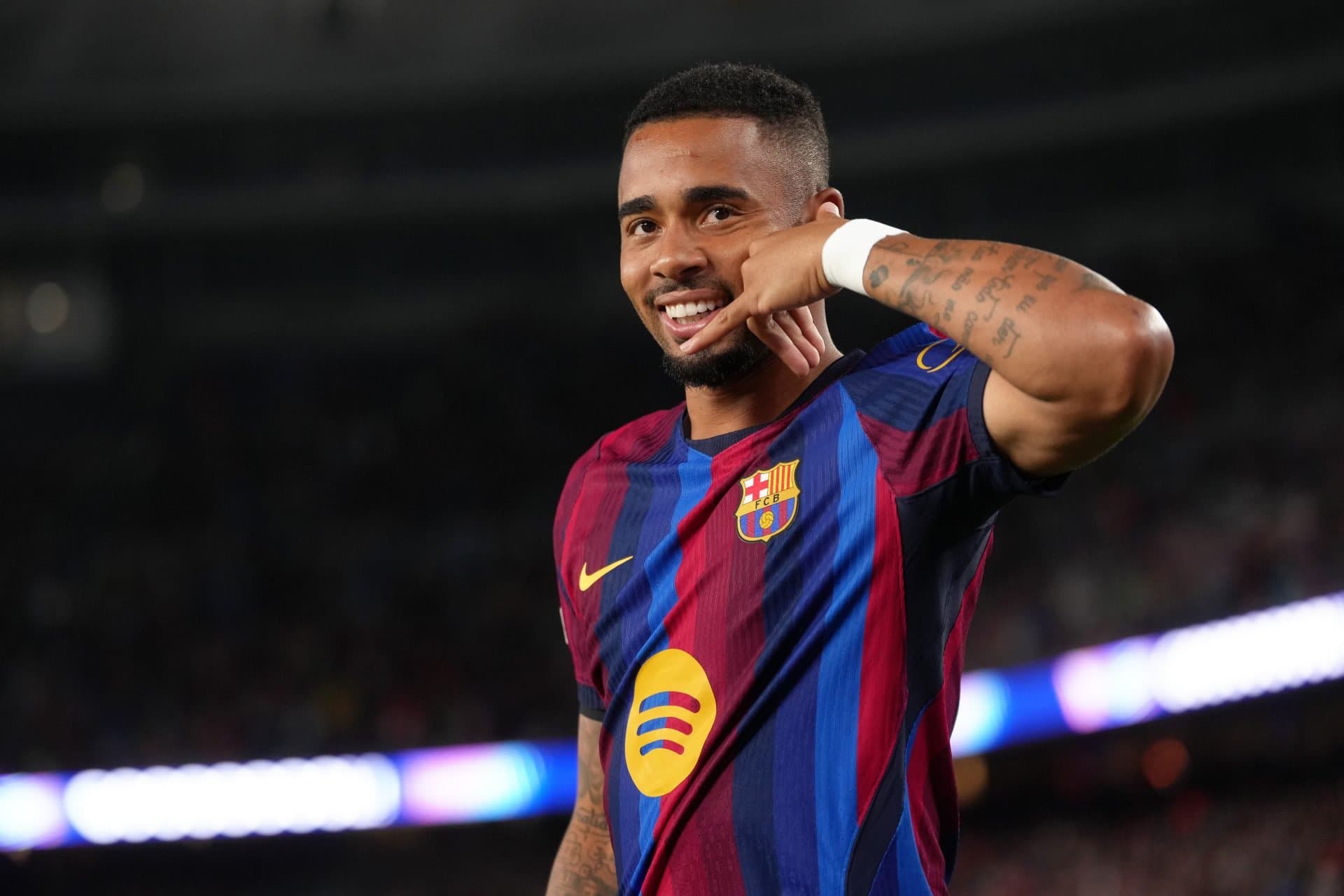 Gabriel Jesus delighted after scoring his first goal for Barcelona: ‘It’s a different kind of emotion’