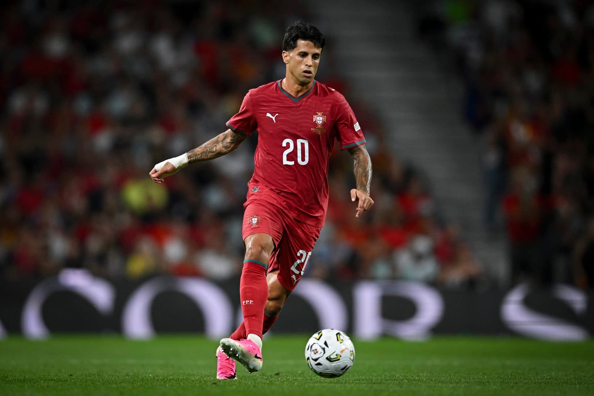 Watch: Barcelona star Joao Cancelo’s stunning golazo vs Norway