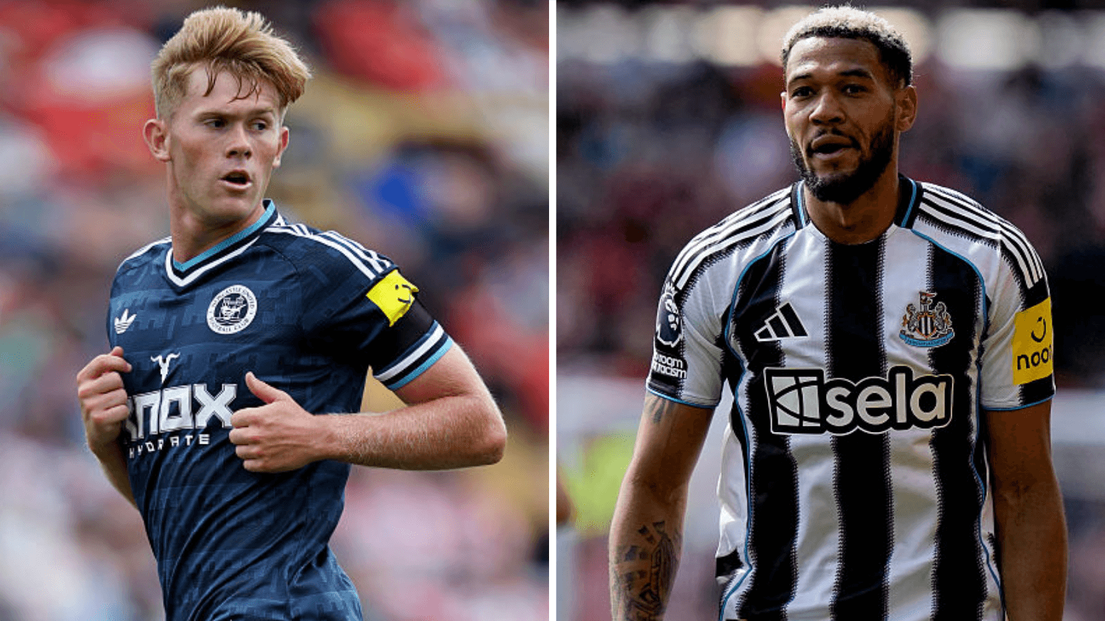 Who for captain? Hall or Joelinton?