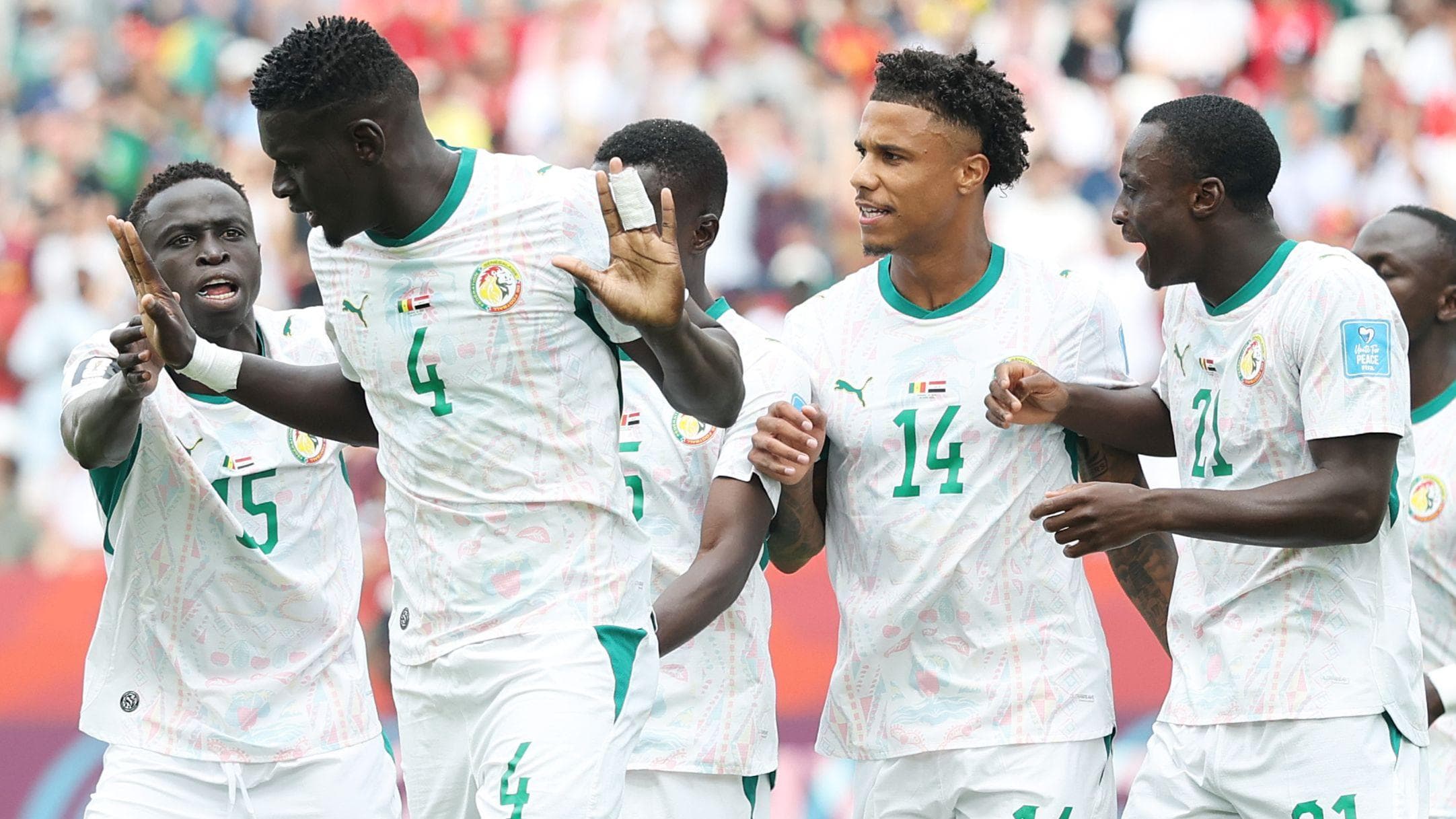 Senegal thrash 10-man Iraq to boost knockout hopes