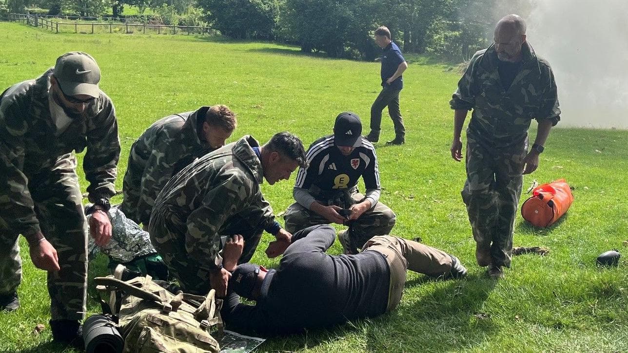 Bombs, blood, ambushes - football coaching with the army