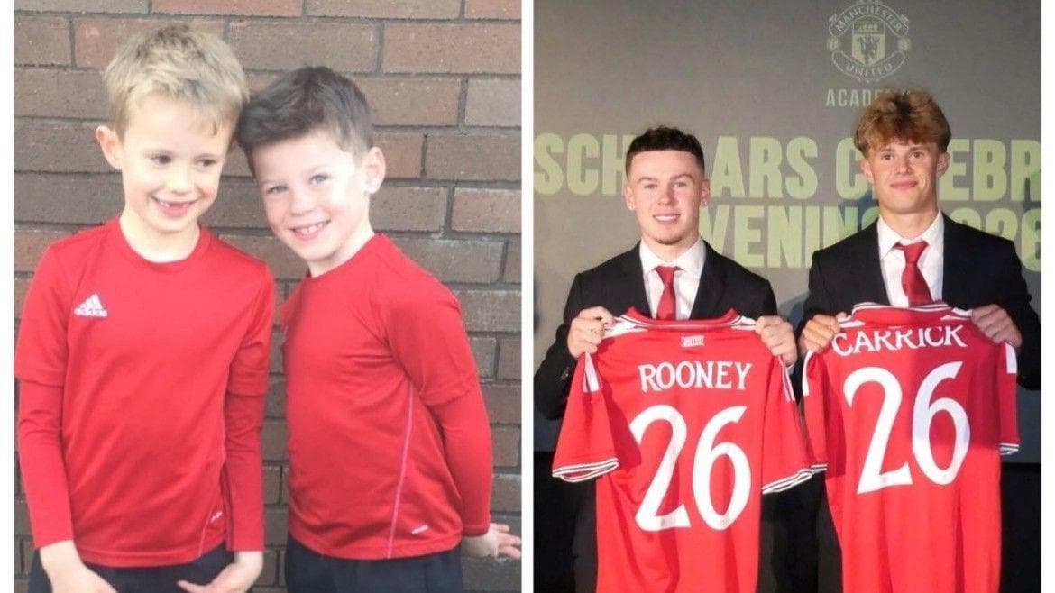 Carrick and Rooney among 15 new Man Utd scholars