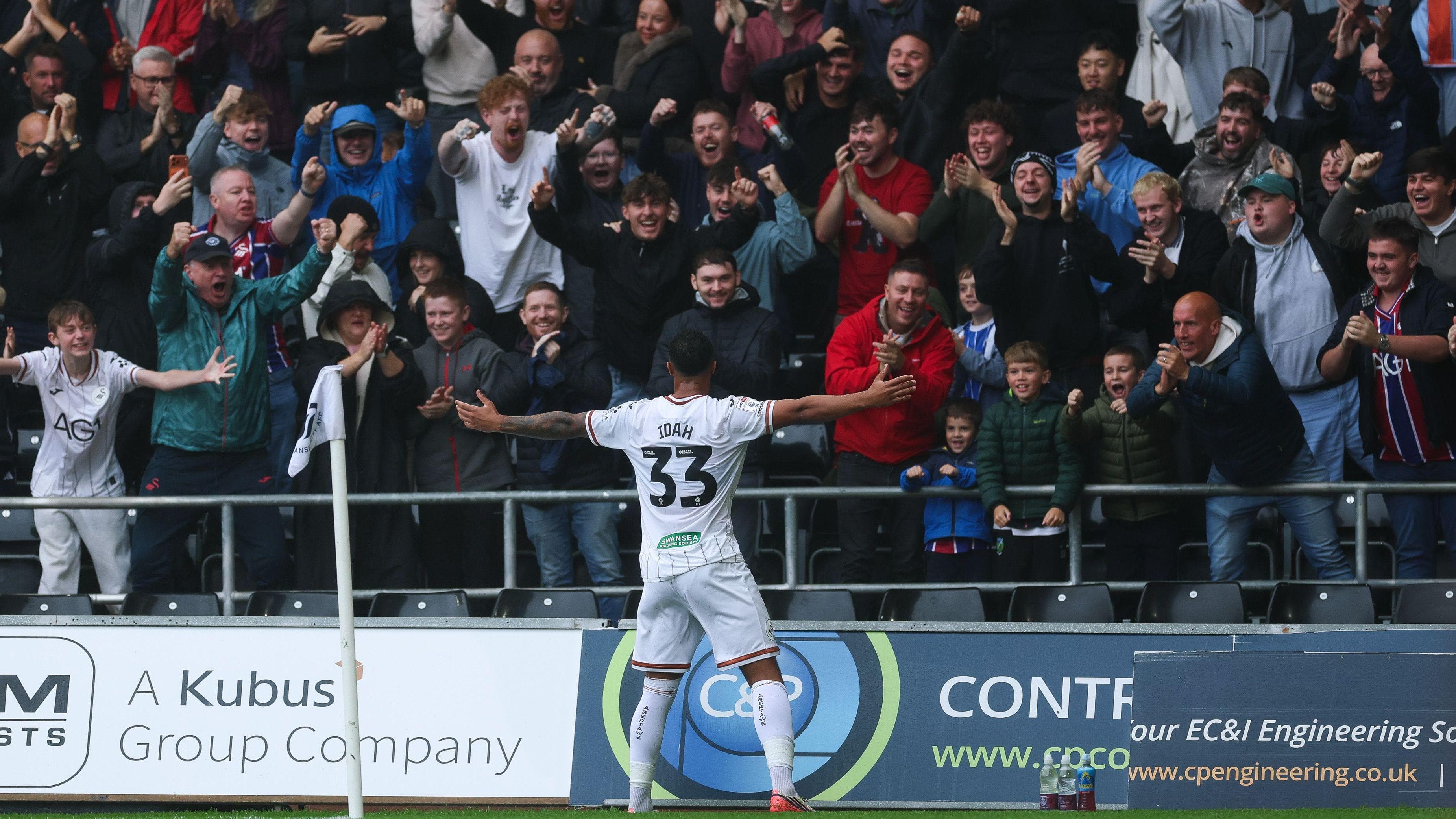 Idah's eye-catching record as Swansea forwards shine