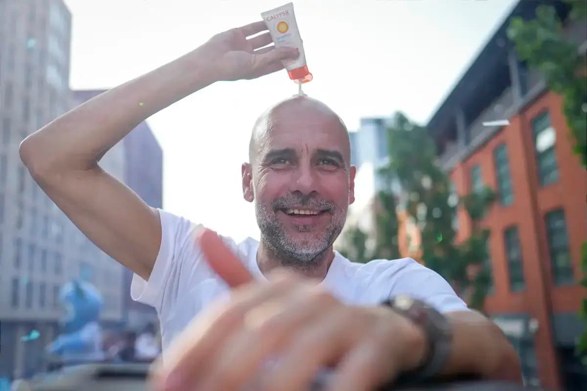 Pep Guardiola claims he will be remembered as “a bald guy” by future Manchester City fans