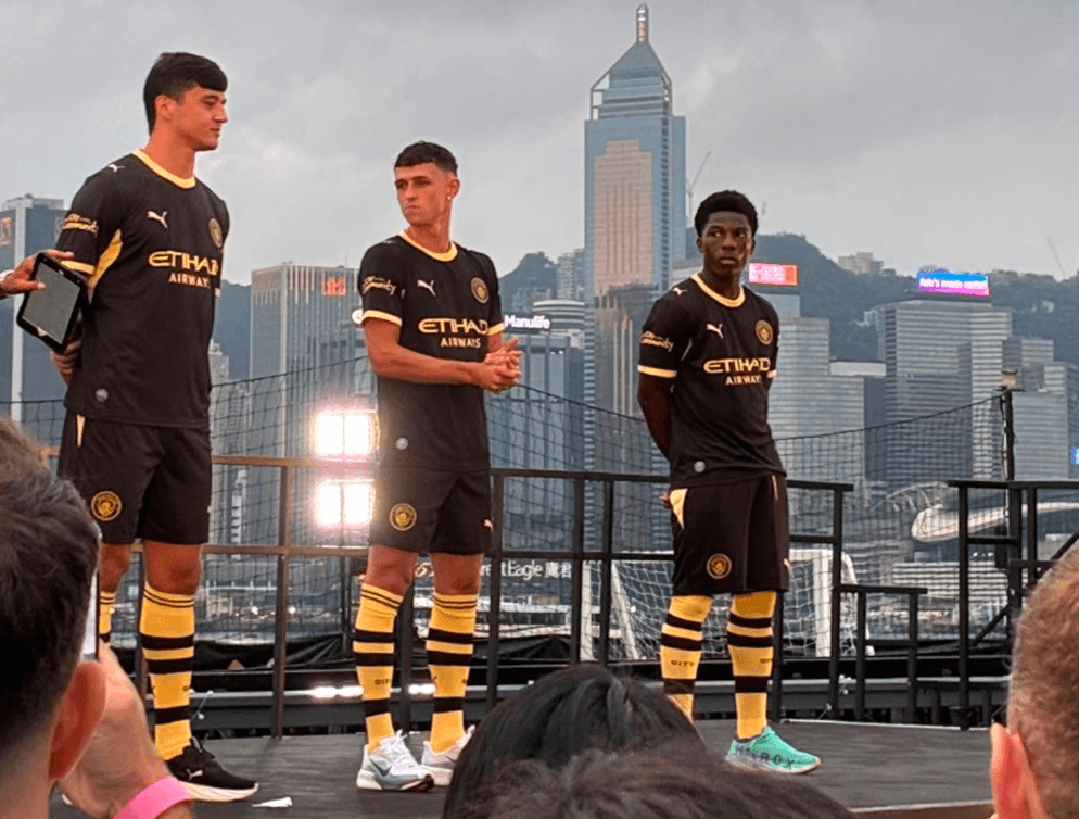 Manchester City unveil 2026/27 away kit early in Hong Kong starring Phil Foden and Abdukodir Khusanov