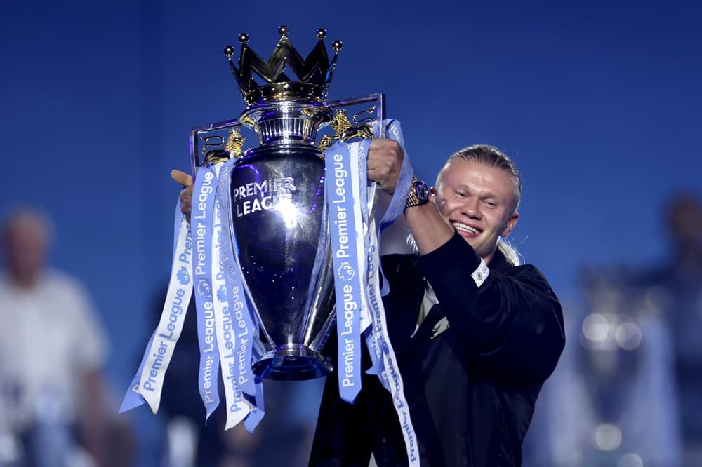 Why Manchester City players were pictured with the Premier League trophy on Monday