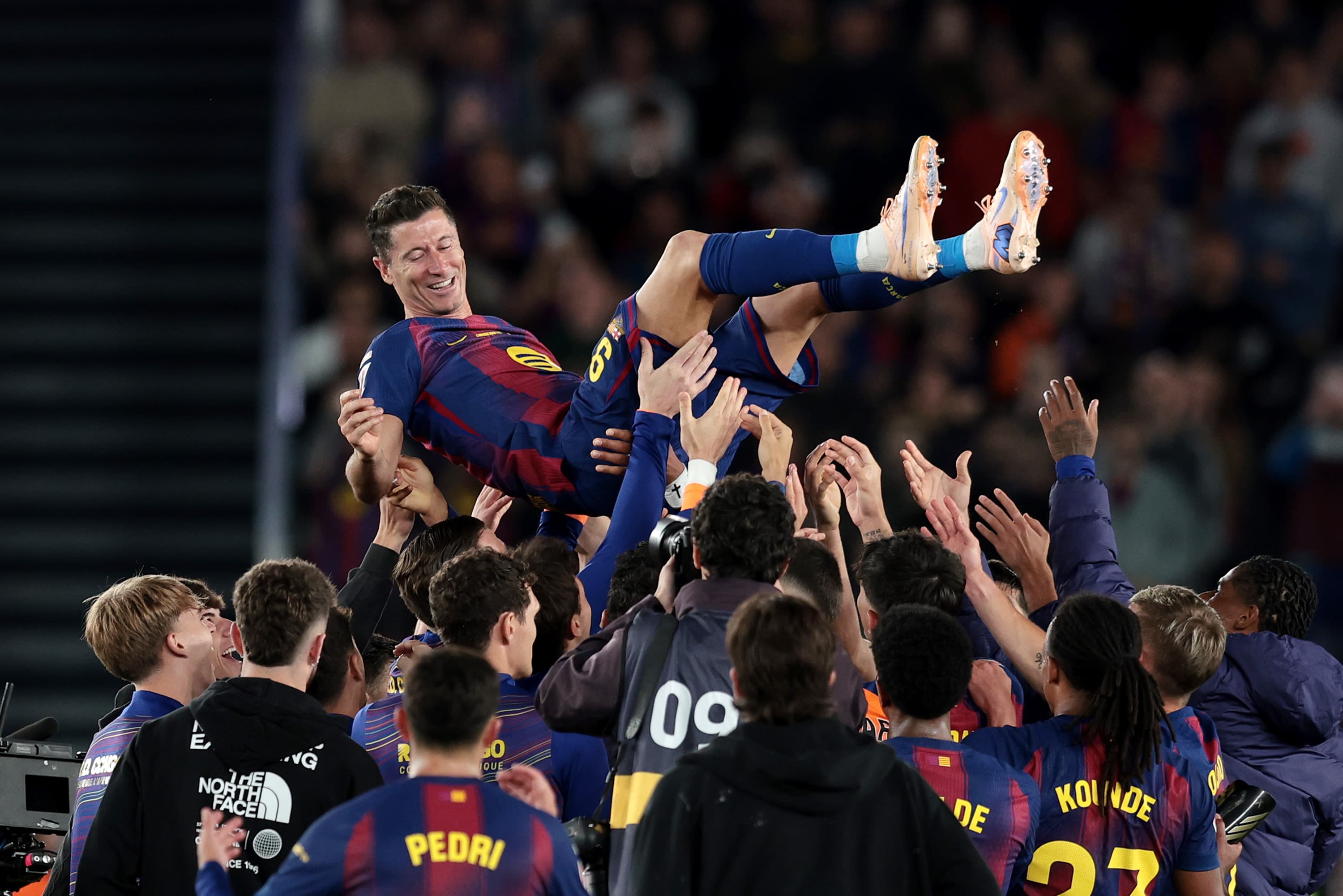 Barcelona make La Liga history in Robert Lewandowski’s final Spotify Camp Nou appearance