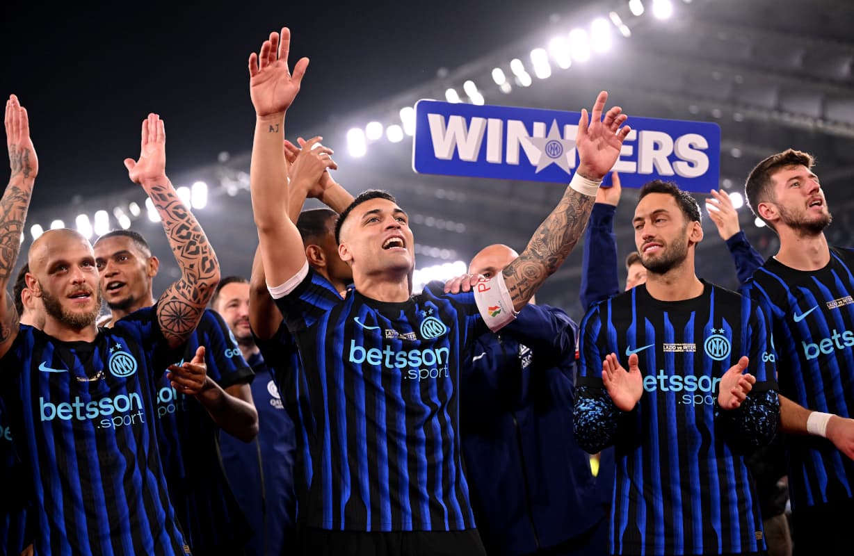 How Inter players reacted to 2026 Coppa Italia final victory: Thuram, Zielinski and more