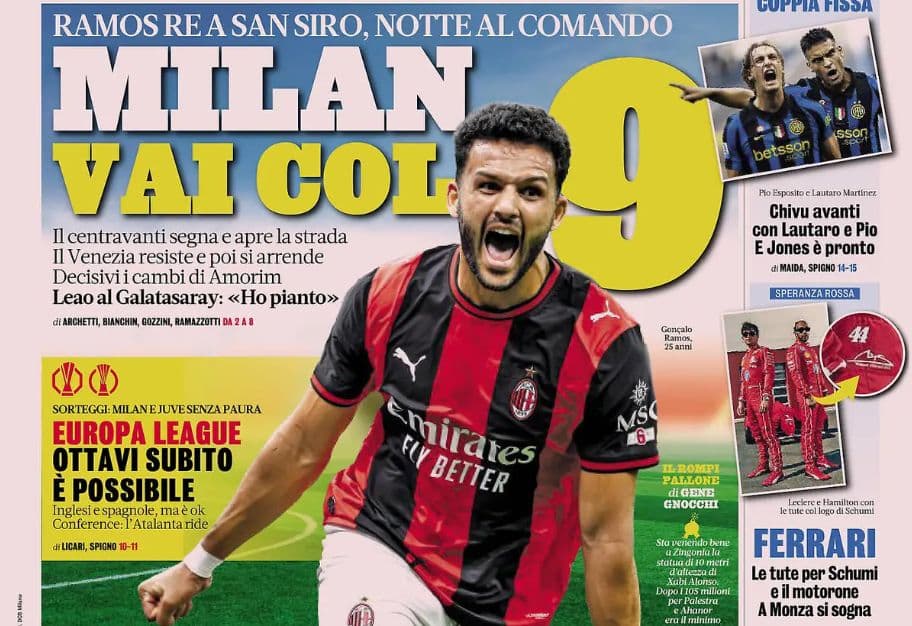 Today’s Papers – Ramos makes Milan smile, Napoli need miracle for new striker