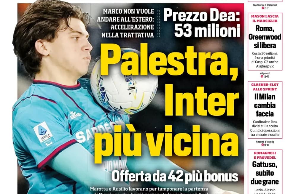 Today’s Papers – Inter closer to Palestra, Vlahovic shocks Juventus, Pio makes Italy smile
