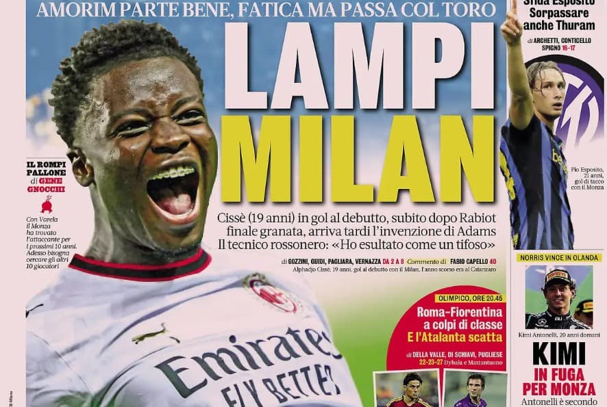 Today’s Papers – Milan’s flashes, Spalletti slaps Kolo Muani