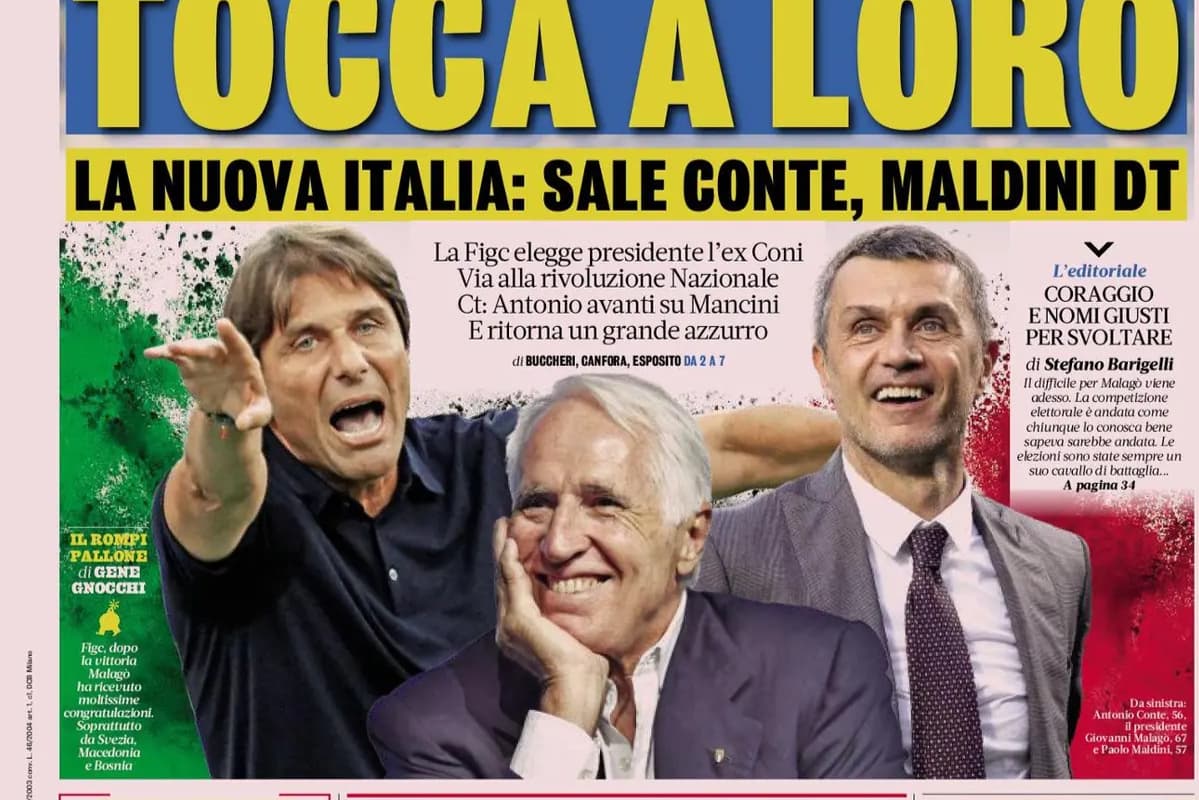 Today’s Papers: Malago election reaction as Conte & Maldini linked with national team