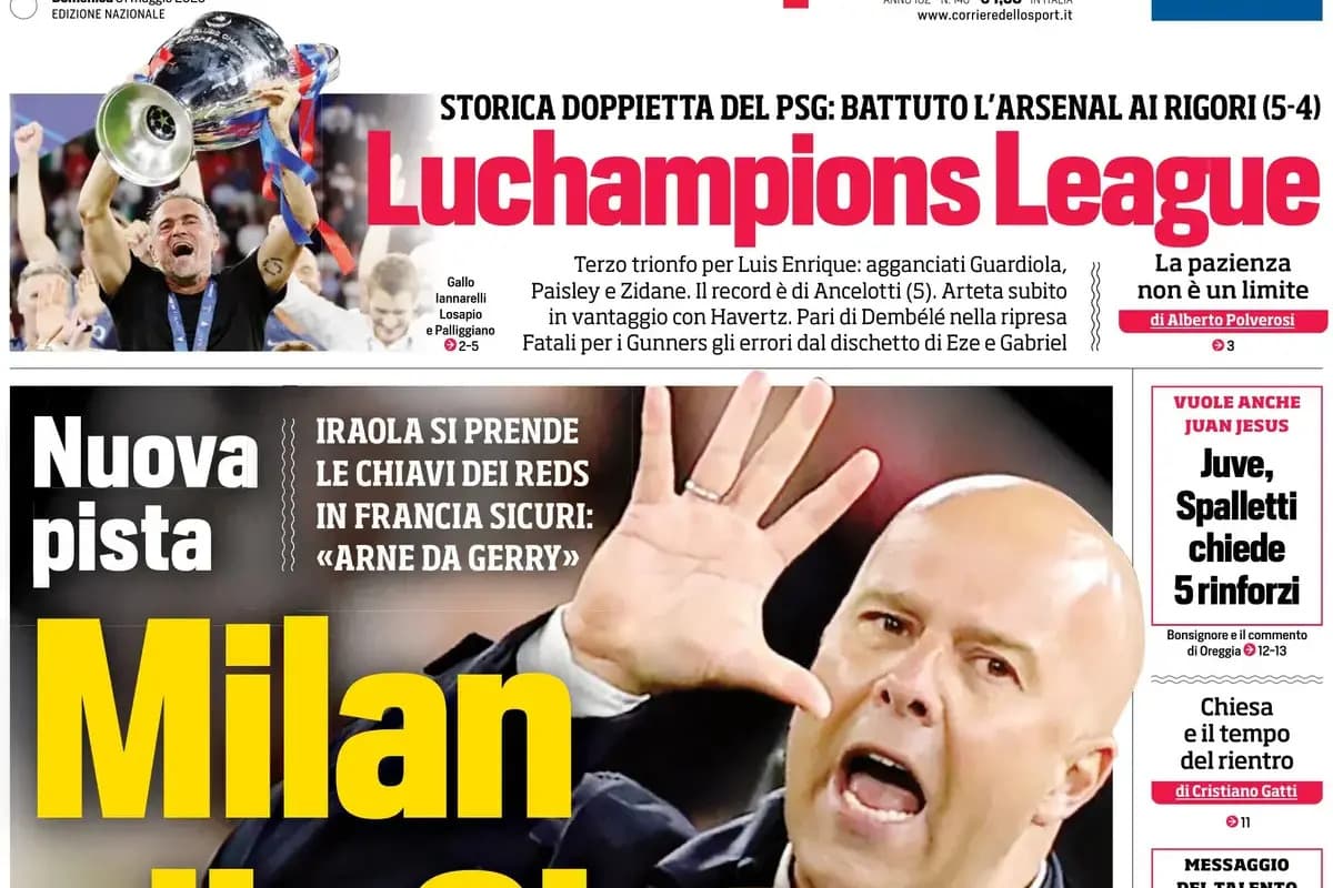 Today’s Papers: PSG Champions, Slot opens up for Milan, De Bruyne dig at Conte