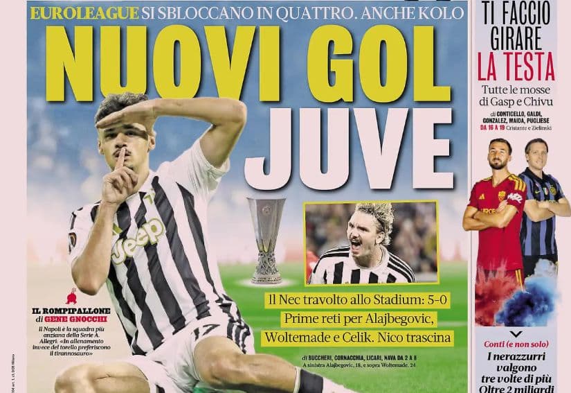 Today’s Papers – New Juventus goals, Amorim under fire, Mancini’s Italy squad