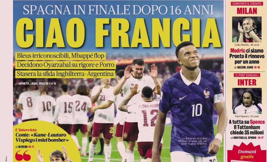 Today’s Papers – Goodbye France, Juventus dream of Balogun