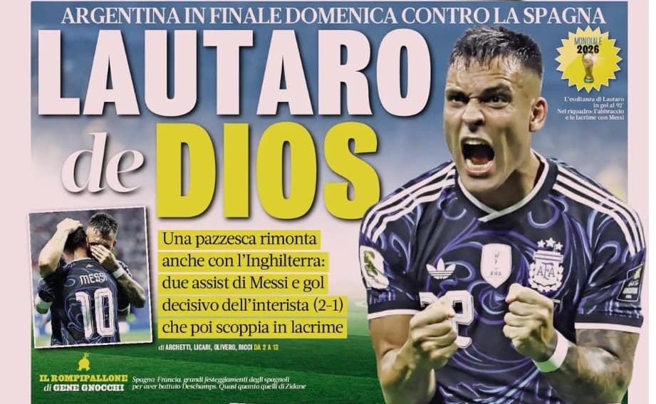 Today’s Papers – Lautaro shocks England, Milan have Pulisic issue