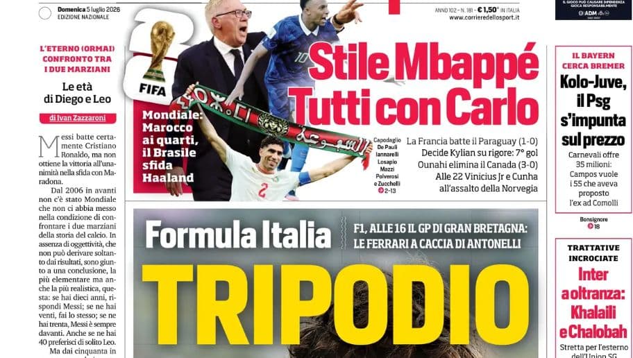 Today’s Papers – Italy supports Ancelotti against Haaland, Chalobah intrigue