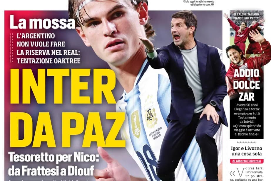 Today’s Papers – Inter move for Paz, Amorim calls Milan stars