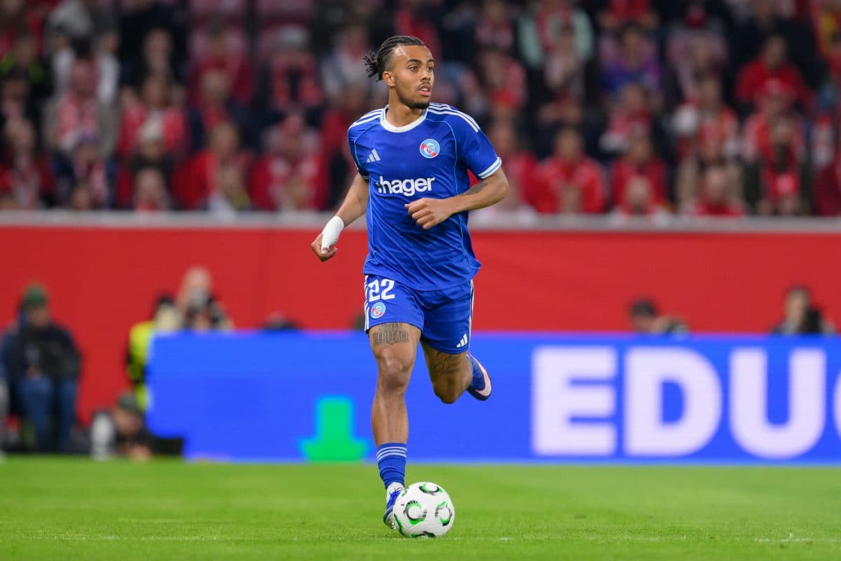 Strasbourg’s Guéla Doué being scouted by Inter Milan