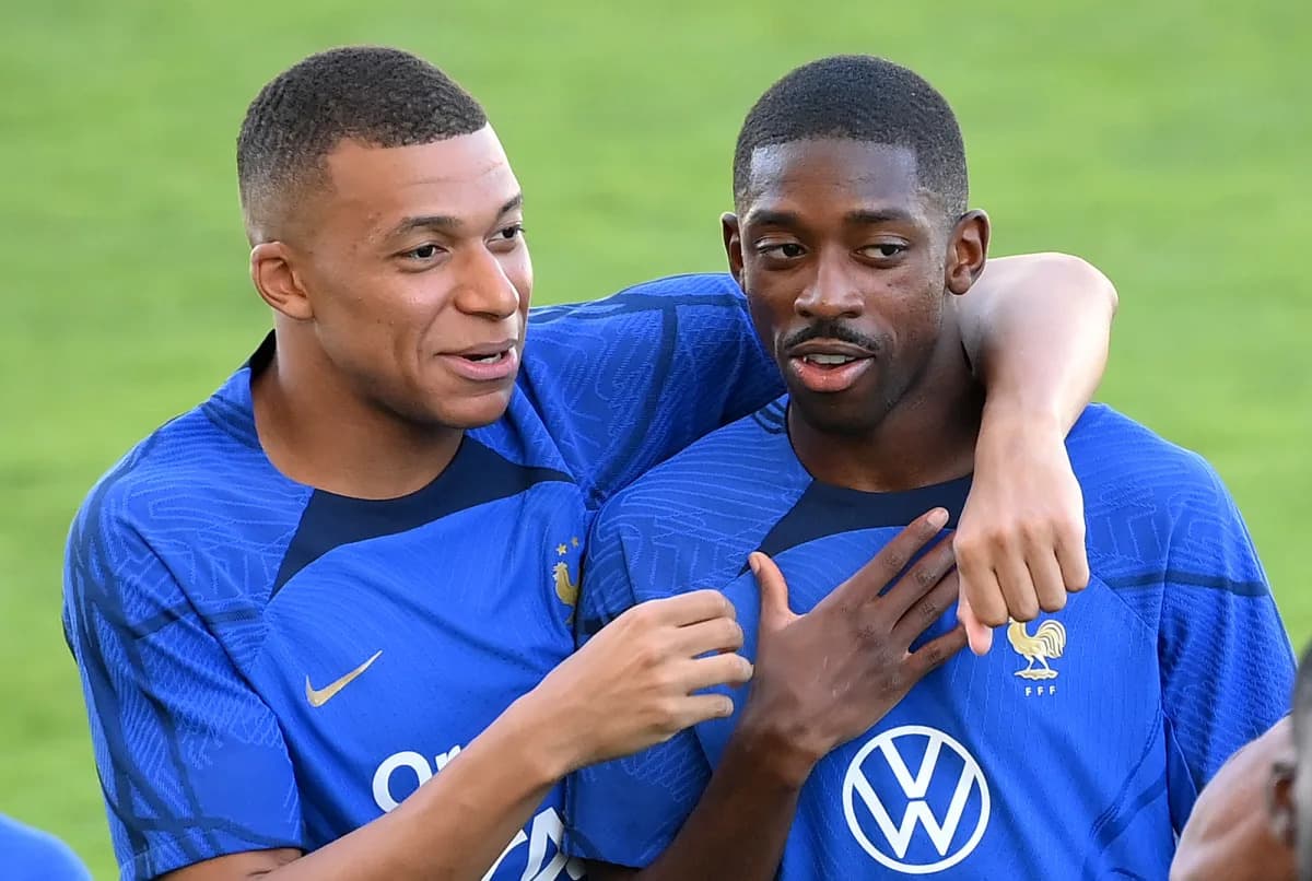France’s Ousmane Dembélé: ‘If we want to win the World Cup, we have to attack and defend together.’