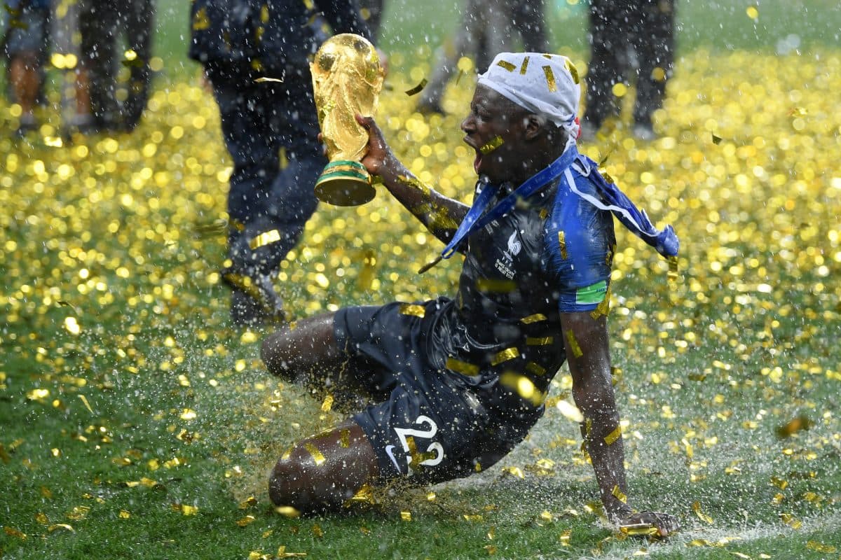 Benjamin Mendy has auctioned off his 2018 World Cup winners’ trophy