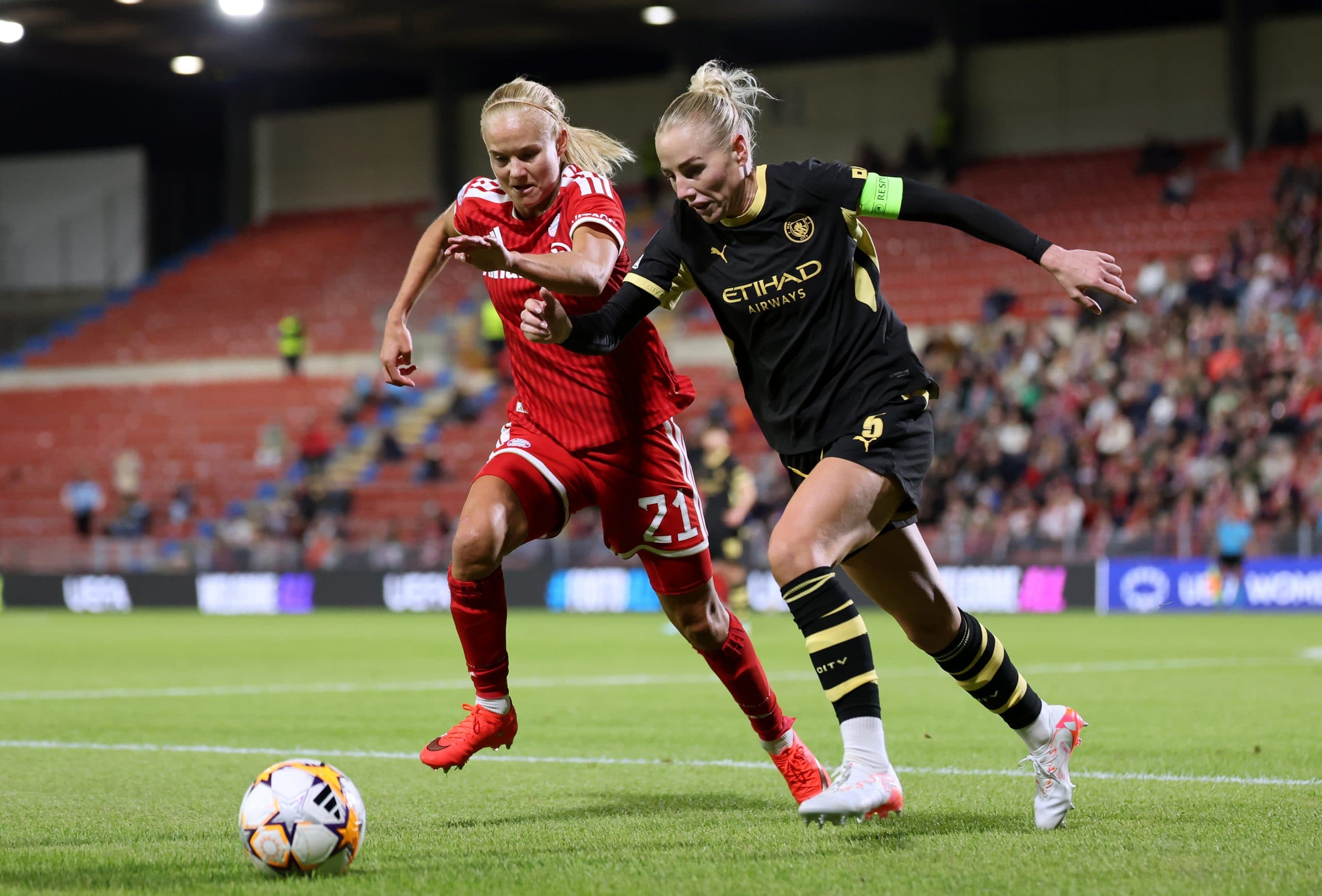 Manchester City retain unbeaten record with UWCL draw against Bayern