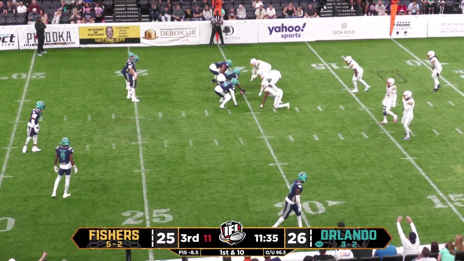 IFL Highlight: Fishers Freight vs Orlando Pirates - Pooka Williams opens up the space and scores the touchdown