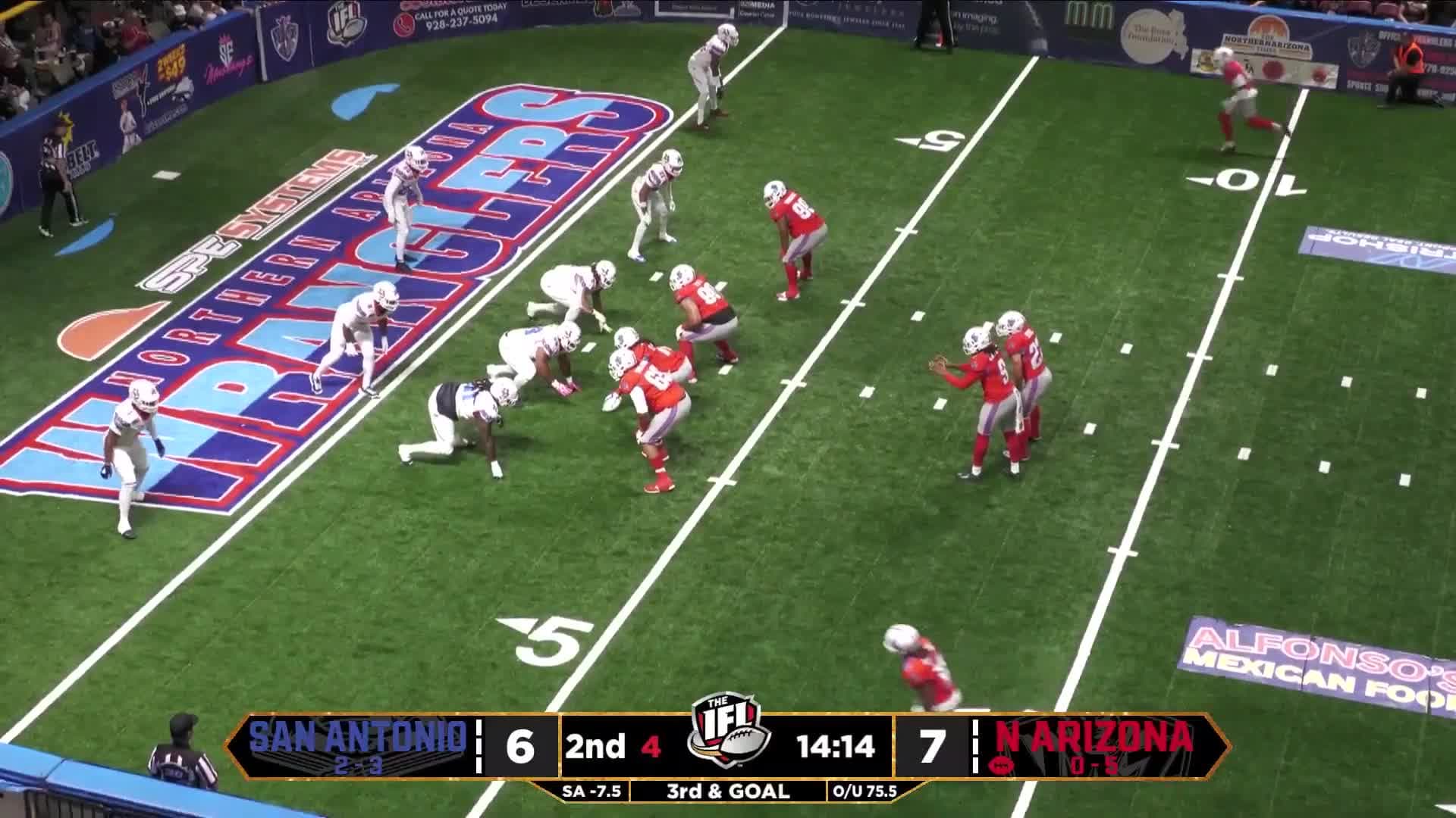 IFL Highlight: San Antonio Gunslingers vs Northern Arizona Wranglers - Garrett gets another amazing touchdown for the Wranglers