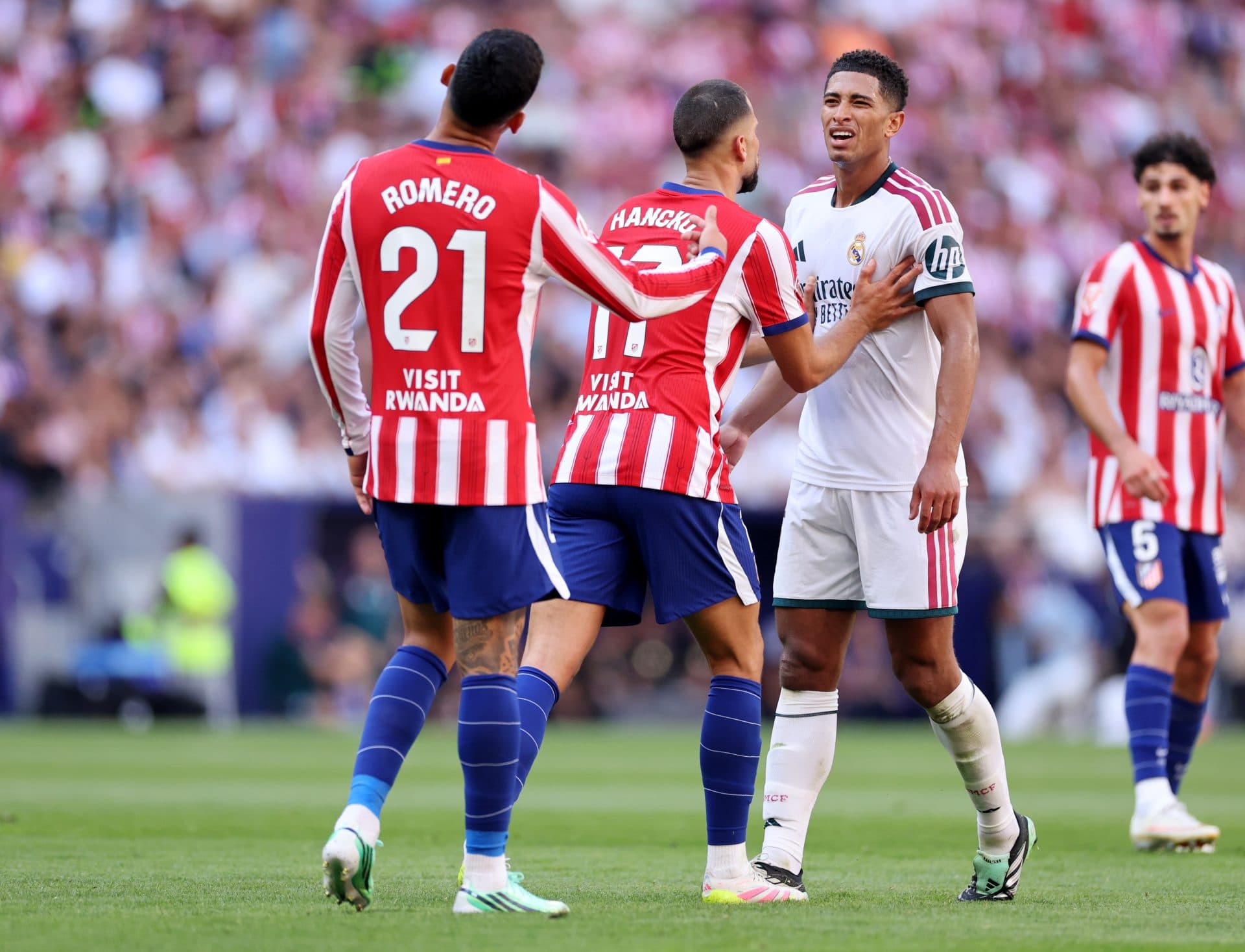 Watch: Real Madrid midfielder Jude Bellingham confronts referee after controversial derby defeat
