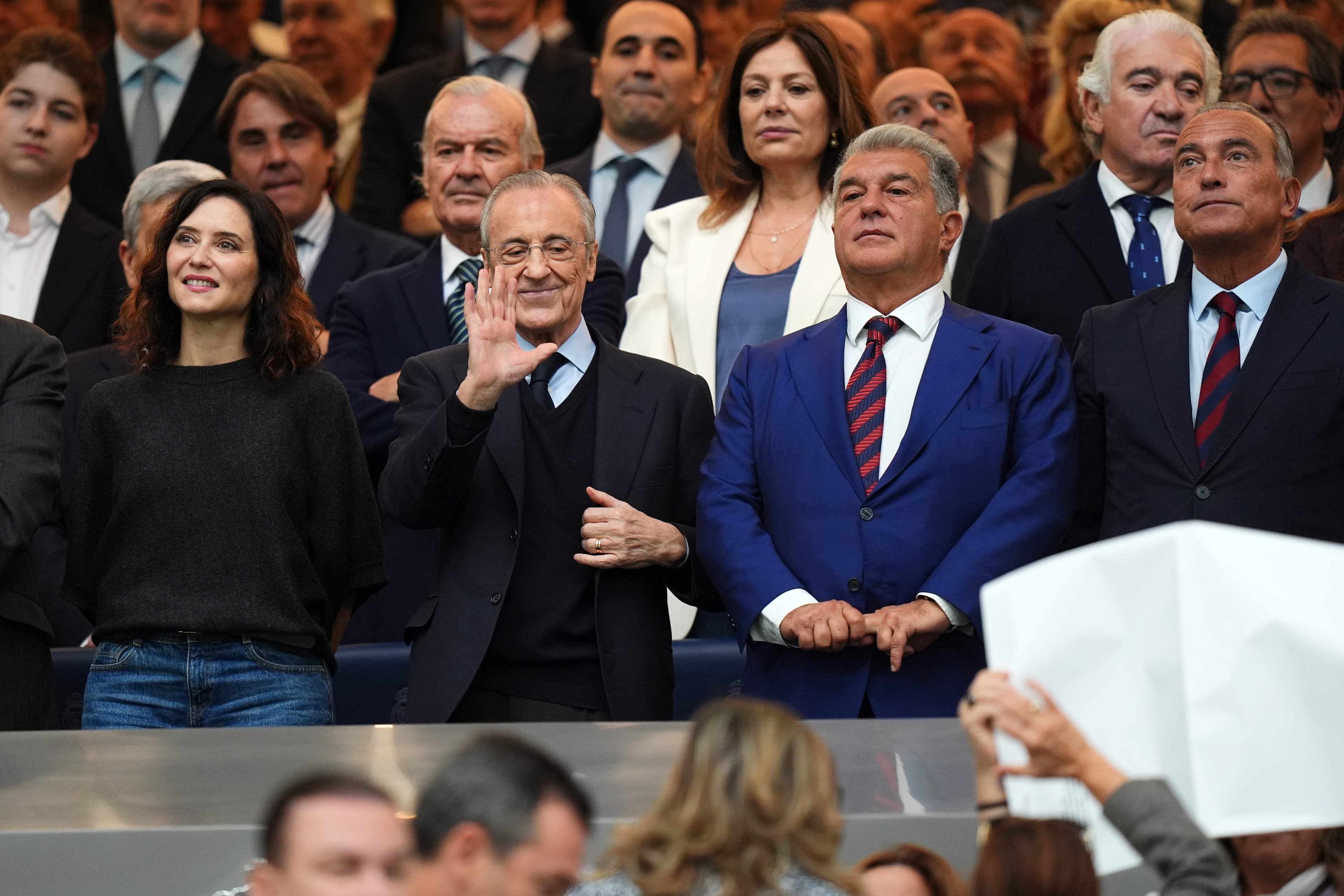 Barcelona president Joan Laporta takes aim at Real Madrid and Florentino Perez during inauguration speech