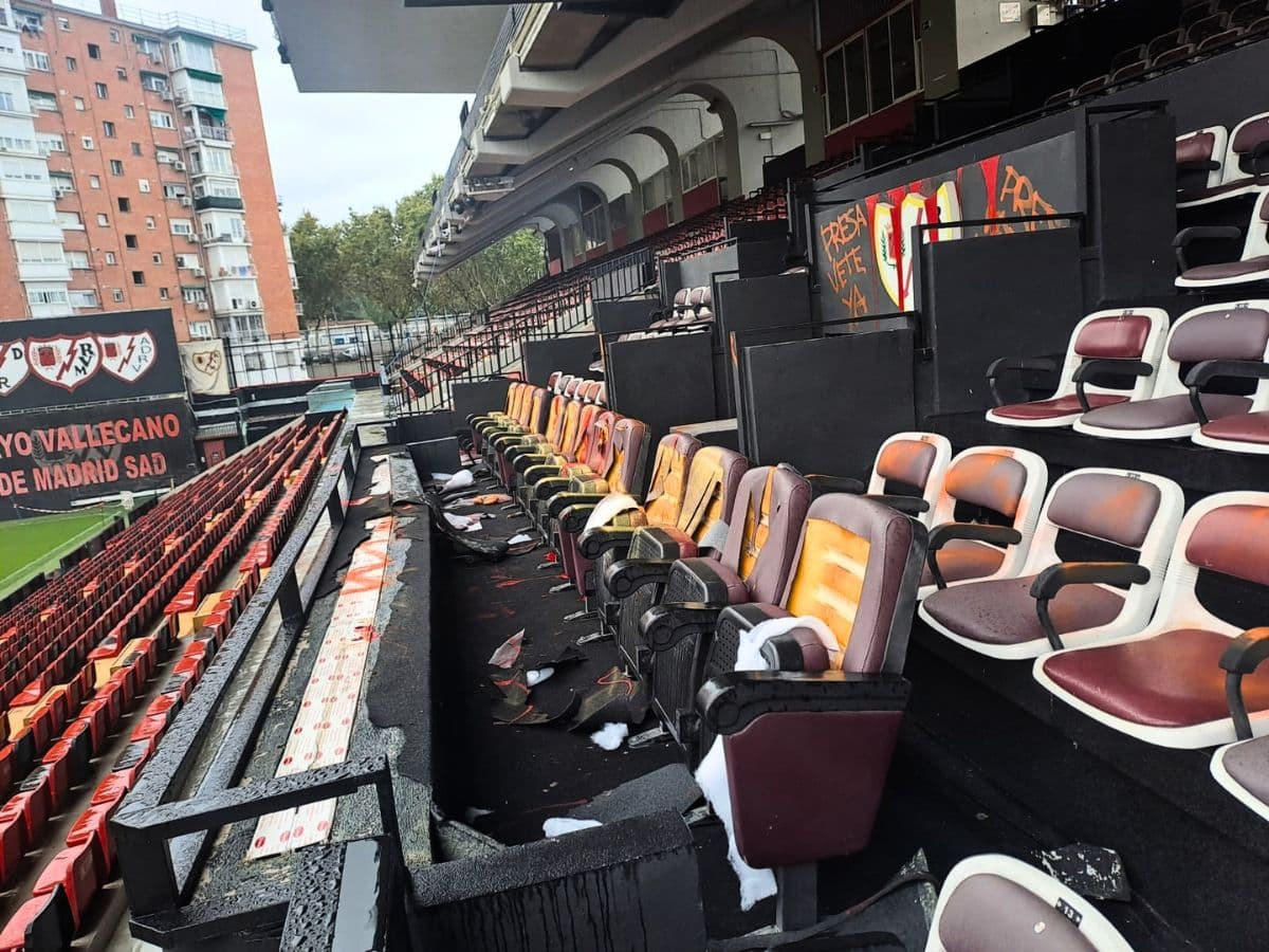 😱 Scenes in Europe: stadium vandalised with graffiti and damage