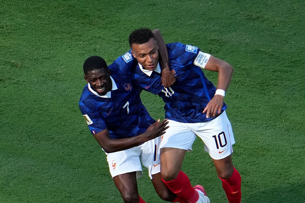 Mbappé and Dembélé outscore 45 sides at World Cup, eye record