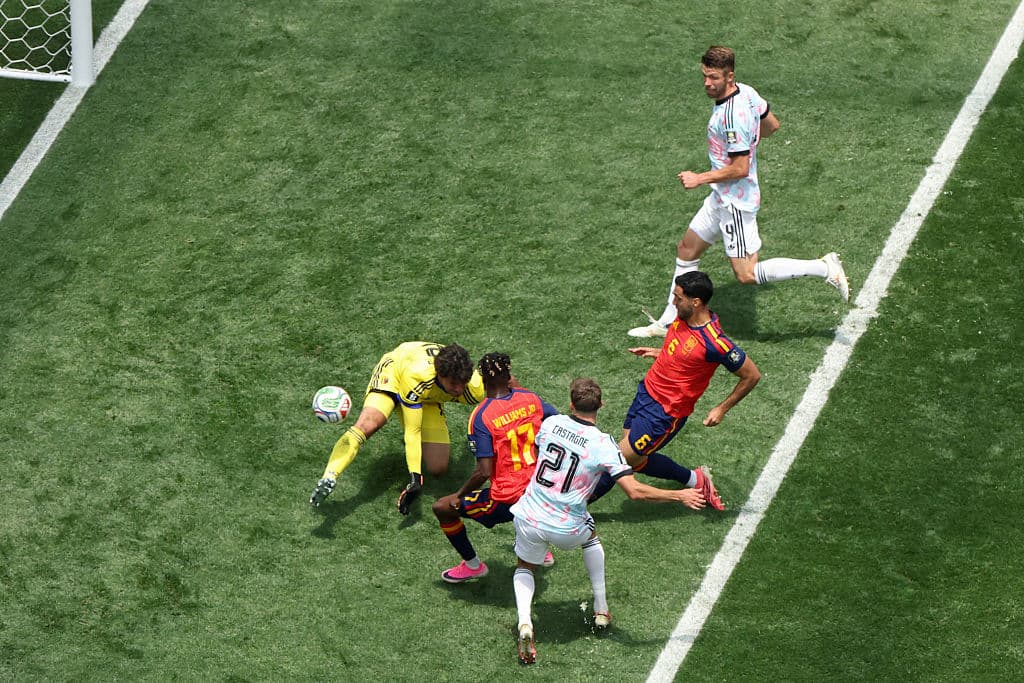 He did it AGAIN! Spain beat Belgium with a Merino goal and reach semis