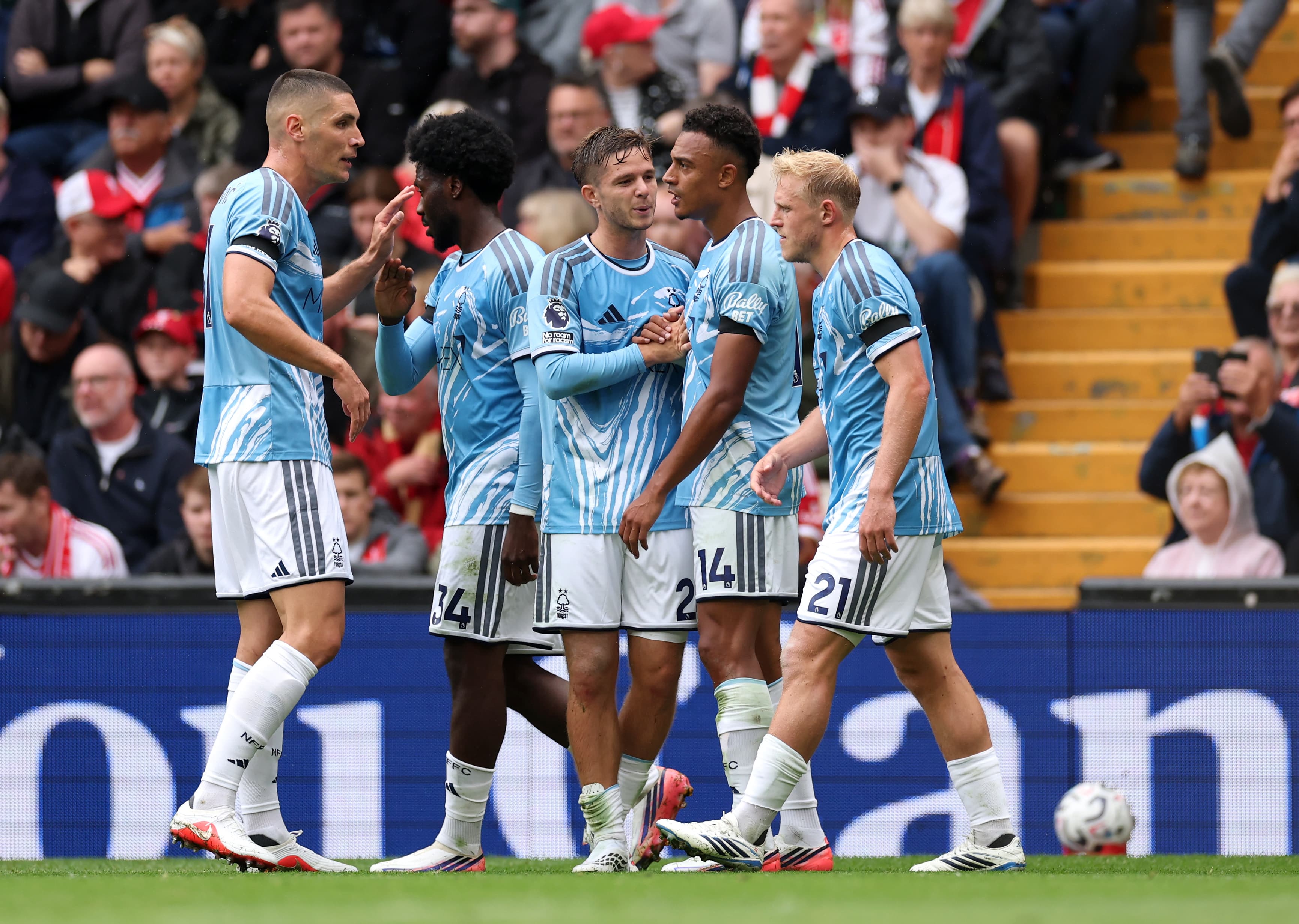Wirtz equaliser denied as Forest lead Liverpool