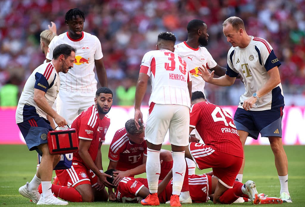 Musiala sparks scare as he collapses on the pitch in Bayern friendly