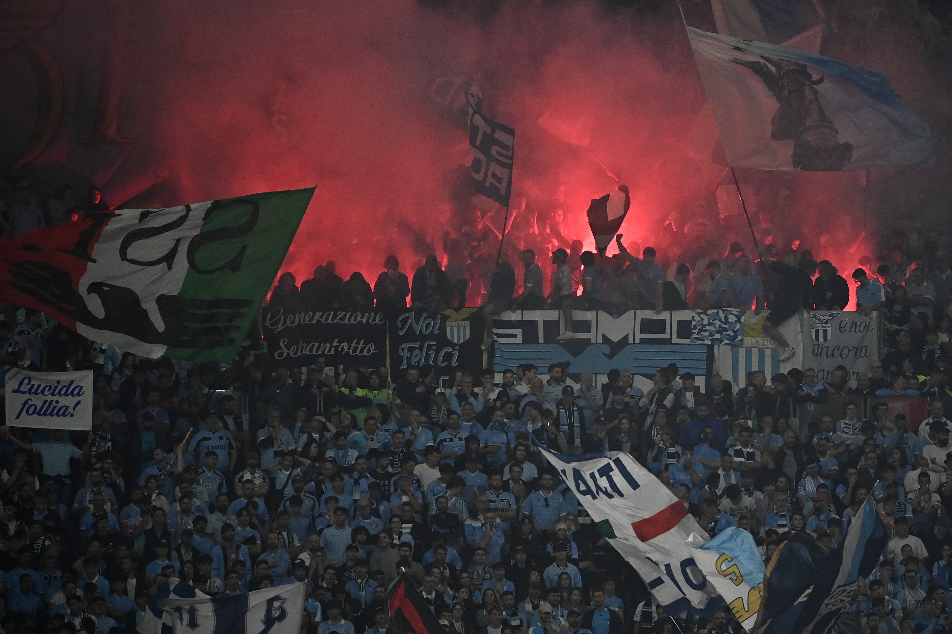 📸 Final fever at the Stadio Olimpico: Lazio and Inter fans bring it
