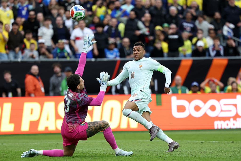 Mbappé matches Brazil’s goal tally for second World Cup running 😬