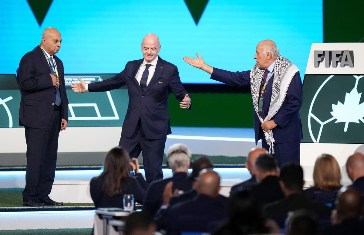 Gianni Infantino’s attempt at forcing Israel-Palestine handshake backfires at Fifa Congress