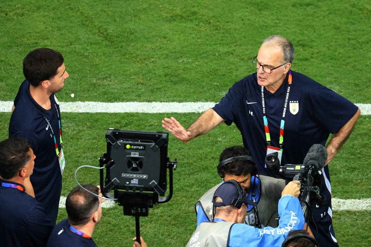Marcelo Bielsa snaps at reporter as Uruguay’s dismal World Cup ends in ‘disgrace’