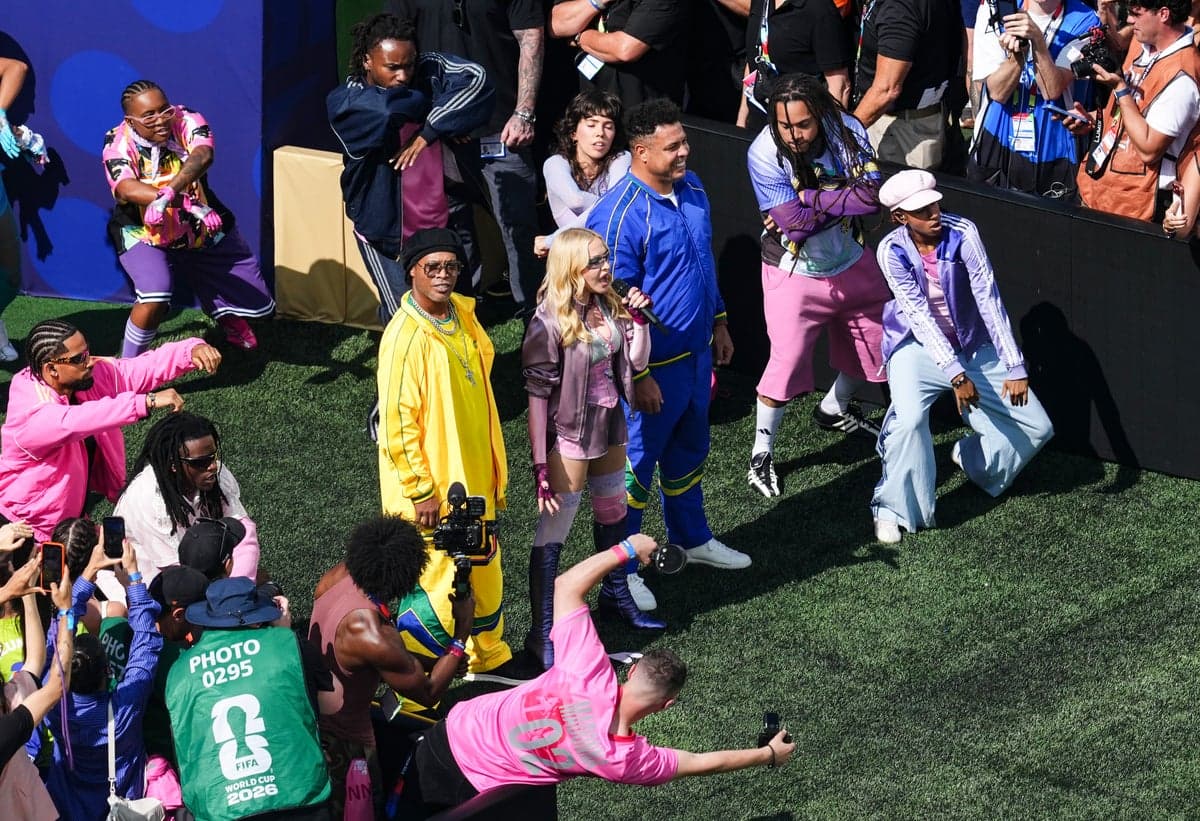 Ronaldo and Ronaldinho join Madonna in World Cup final half-time show performance