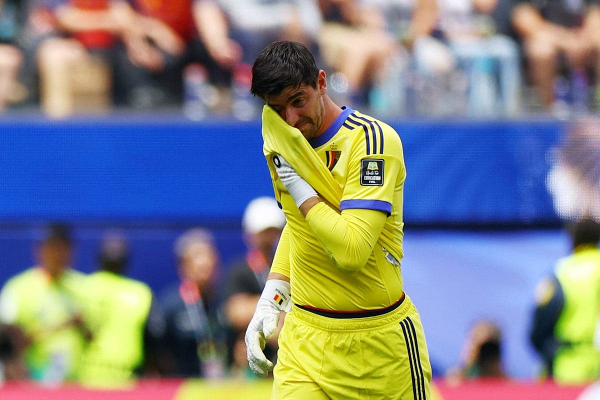 Tearful Thibaut Courtois forced off before Senne Lammens error costs Belgium in World Cup quarter-final