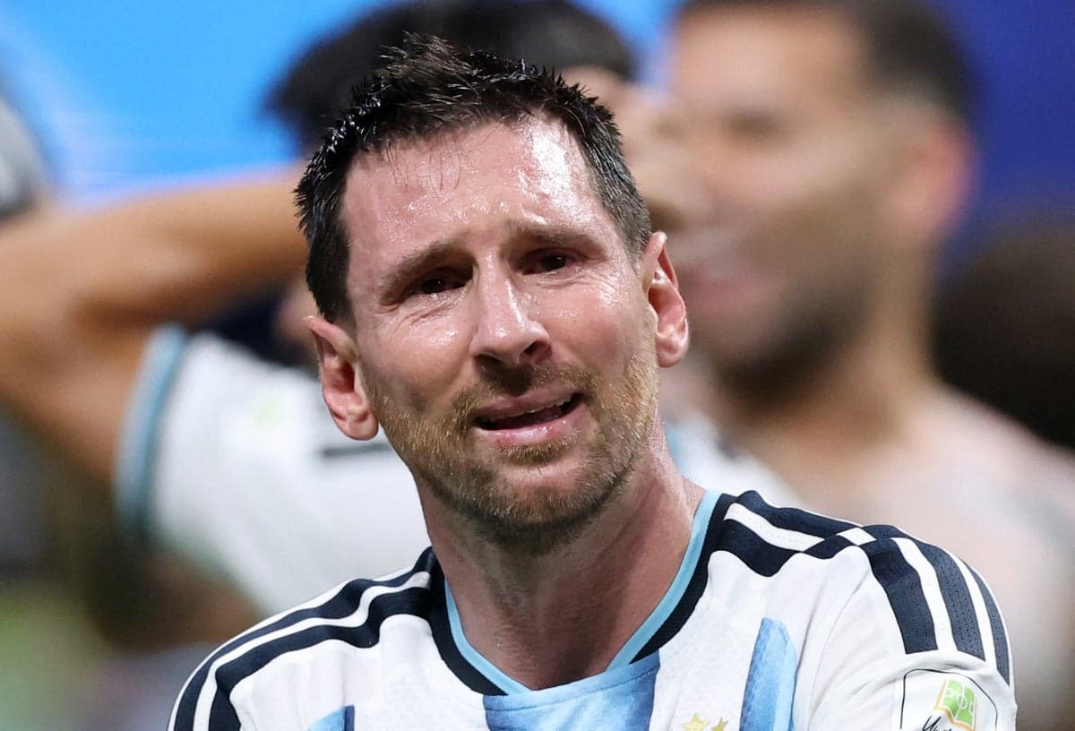 Lionel Messi in tears after dramatic Argentina win over Egypt in World Cup last 16