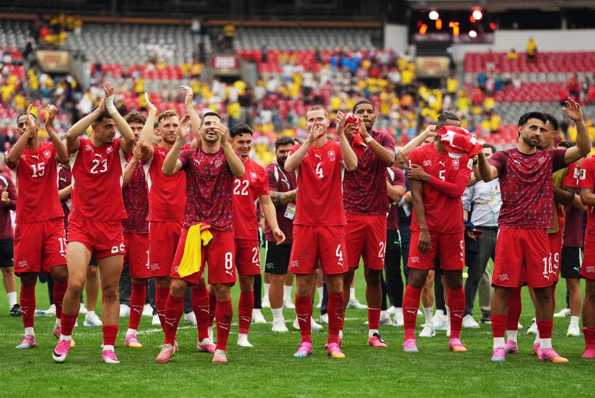 Switzerland edge Colombia in dramatic penalty shoot-out to set up World Cup quarter-final with Argentina